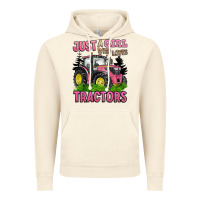 Vintage Artic just a girl who loves tractors Vintage Hoodie - BarkalooDesign