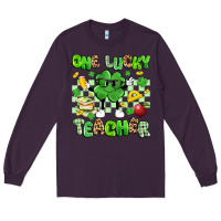 Plum one lucky teacher Long Sleeve Tee - Artiststas