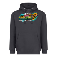 Smoke Tennessee Map Sunflower Cactus Serape Heavyweight Hoodie - RanaPortraitStore