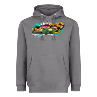 Storm Tennessee Map Sunflower Cactus Serape Heavyweight Hoodie - RanaPortraitStore