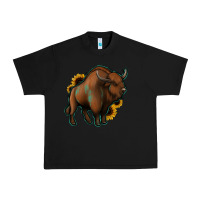 Black Western  Bison Urban Heavy Tee - Jasminsmagicworld