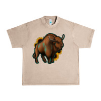 French Oak Western  Bison Urban Heavy Tee - Jasminsmagicworld