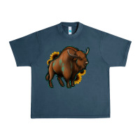 Midnight Navy Western  Bison Urban Heavy Tee - Jasminsmagicworld