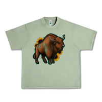 Oil Green Western  Bison Urban Heavy Tee - Jasminsmagicworld