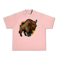 Salmon Western  Bison Urban Heavy Tee - Jasminsmagicworld