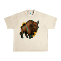 Sandshell Western  Bison Urban Heavy Tee - Jasminsmagicworld