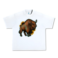White Western  Bison Urban Heavy Tee - Jasminsmagicworld