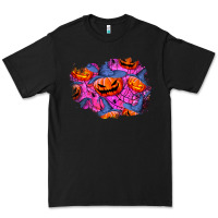 Black halloween pumpkin patch  4 Premium Tee - BundleAndBundleShop