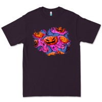 Plum halloween pumpkin patch  4 Premium Tee - BundleAndBundleShop