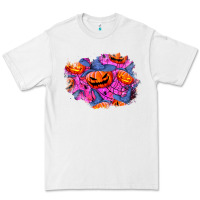 White halloween pumpkin patch  4 Premium Tee - BundleAndBundleShop