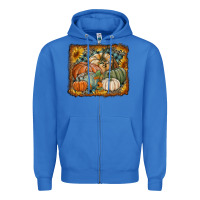 True Royal pumpkins with sunflowers Zipper Hoodie - RanaPortraitStore