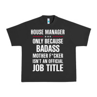 Pigment Black gift for badass house manager Urban Heavy Tee - DesigneFamous