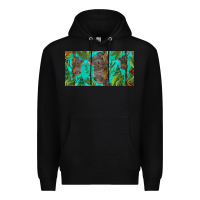 Black koala license plate Premium Hoodie - BarkalooDesign