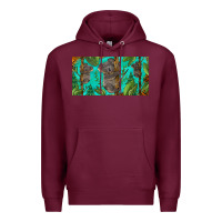 Burgundy koala license plate Premium Hoodie - BarkalooDesign