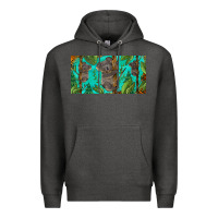 Charcoal Heather koala license plate Premium Hoodie - BarkalooDesign