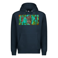 Navy koala license plate Premium Hoodie - BarkalooDesign