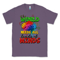 Lavender The world needs all kinds of minds Classic Tee - FaDigitalArtStudio