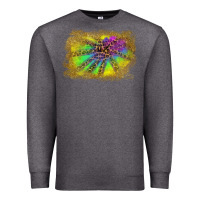 Charcoal Heather colorful glitter leopard background Premium Sweatshirt - RanaPortraitStore