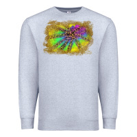 Heather Grey colorful glitter leopard background Premium Sweatshirt - RanaPortraitStore