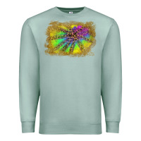 Seafoam colorful glitter leopard background Premium Sweatshirt - RanaPortraitStore