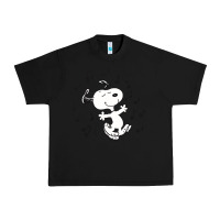 Black dancing dog Urban Heavy Tee - DesigneFamous