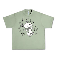 Oil Green dancing dog Urban Heavy Tee - DesigneFamous