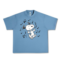 Pebble Blue dancing dog Urban Heavy Tee - DesigneFamous