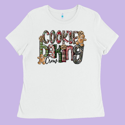 Cookie Baking Crew Ladies Tee Designed By Cowhidedigitalart