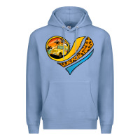 Colony Blue Bus Driver Off Duty Heart Premium Hoodie - Jasminsmagicworld