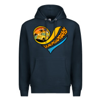 Navy Bus Driver Off Duty Heart Premium Hoodie - Jasminsmagicworld