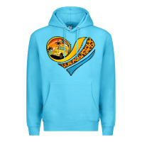 Ocean Blue Bus Driver Off Duty Heart Premium Hoodie - Jasminsmagicworld