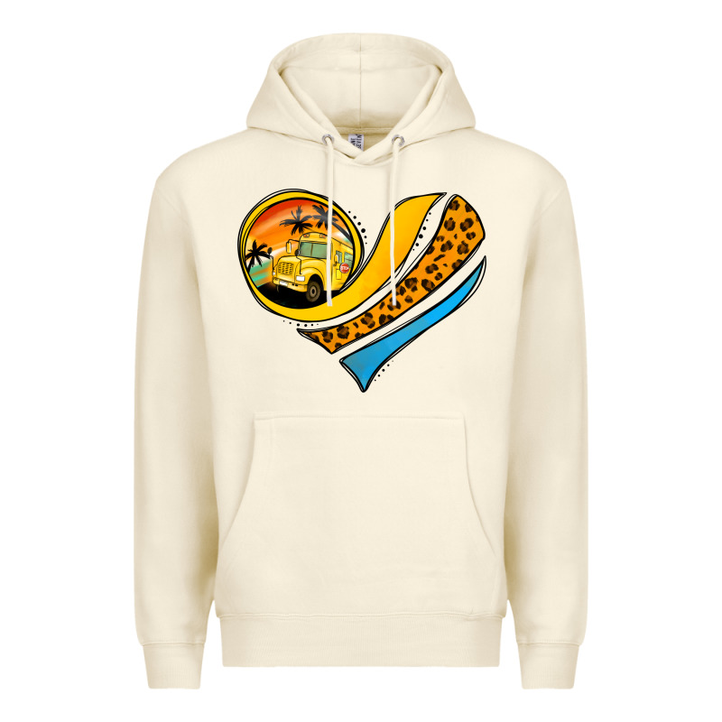 Bus Driver Off Duty Heart Premium Hoodie by Jasminsmagicworld | Teevron