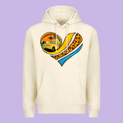 Bus Driver Off Duty Heart Premium Hoodie Designed By Jasminsmagicworld