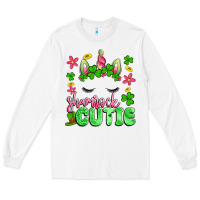 White shamrock cutie artiststas Long Sleeve Tee - Artiststas