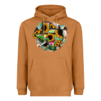 Meerkat Texas Map Sunflower Cactus Serape Heavyweight Hoodie - RanaPortraitStore