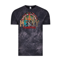 Cloud Black Merry Christmas Vintage Tee - CowhideDigitalArt