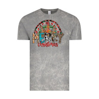 Cloud Rock Merry Christmas Vintage Tee - CowhideDigitalArt