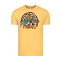 Vintage Mustard Merry Christmas Vintage Tee - CowhideDigitalArt