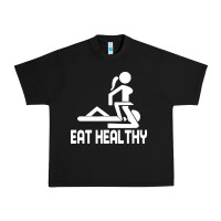 Black eat healthy Urban Heavy Tee - DesigneFamous