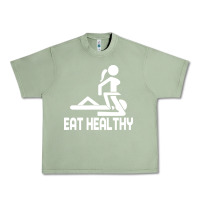 Oil Green eat healthy Urban Heavy Tee - DesigneFamous