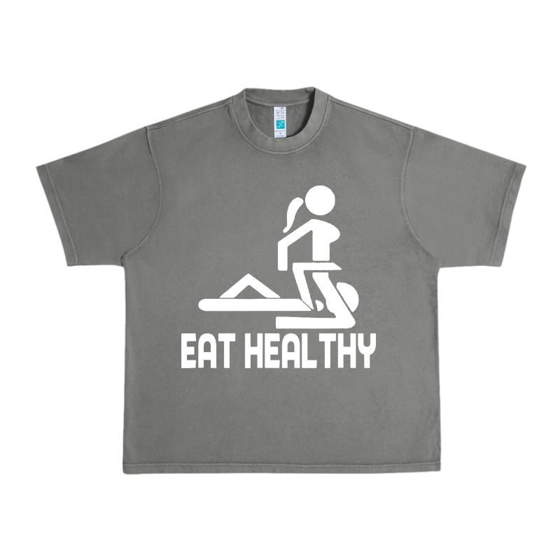 Eat Healthy Urban Heavy Tee by DesigneFamous | Teevron