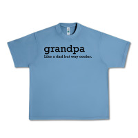 Pebble Blue grandpa Urban Heavy Tee - DesigneFamous