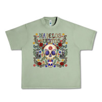 Oil Green dia de los muertos Urban Heavy Tee - CowhideDigitalArt