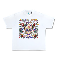 White dia de los muertos Urban Heavy Tee - CowhideDigitalArt