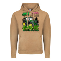 Just A Girl Who Loves Tractors Vintage Hoodie | Teevron