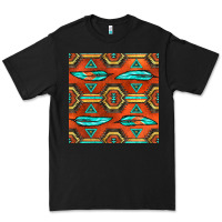 Black native american aztec seamless pattern 2 Premium Tee - BundleAndBundleShop