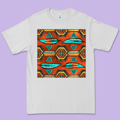 Native American Aztec Seamless Pattern 2 Premium Tee Designed By Bundleandbundleshop