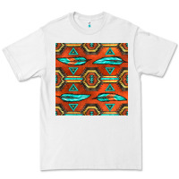 White native american aztec seamless pattern 2 Premium Tee - BundleAndBundleShop