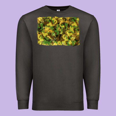 Camouflage Glitter Background Premium Sweatshirt Designed By Ranaportraitstore