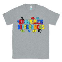 Heather Grey Embrace differences Classic Tee - FaDigitalArtStudio